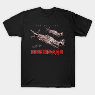 BAE Systems Hawker Hurricane Vintage Fighter Aircraft T-Shirt